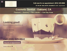 Tablet Screenshot of oaklandcosmeticdentist.com